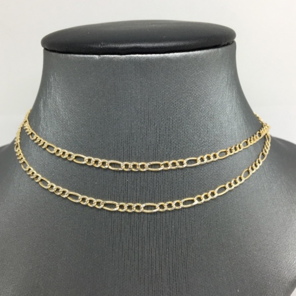 14K Gold Figaro Chain 2.3mm 24” inches